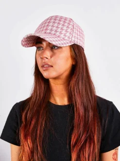 Hats & Gloves|Hats & Gloves*SVNX Dog Tooth Baseball Cap In Digital Lavender Pink