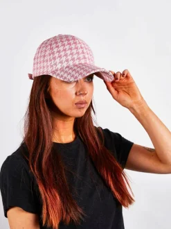 Hats & Gloves|Hats & Gloves*SVNX Dog Tooth Baseball Cap In Digital Lavender Pink