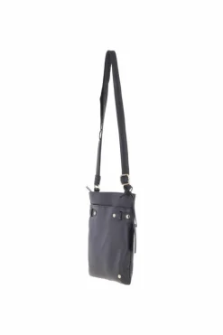 Cross-Body Bags*Ashwood Leather Dolly' Zip Top Leather Cross Body Bag Black
