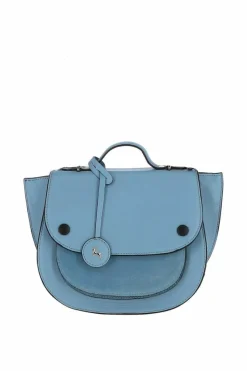 Shoulder Bags*Ashwood Leather Donata' Cambridge Style Saddlebag Light Blue