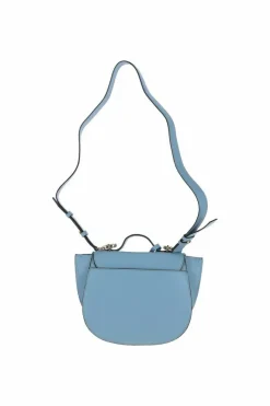 Shoulder Bags*Ashwood Leather Donata' Cambridge Style Saddlebag Light Blue