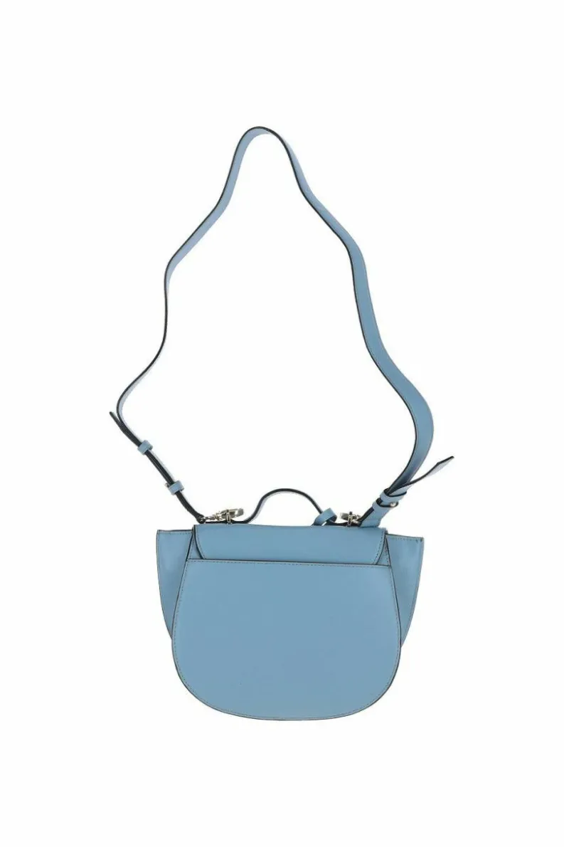 Shoulder Bags*Ashwood Leather Donata' Cambridge Style Saddlebag Light Blue