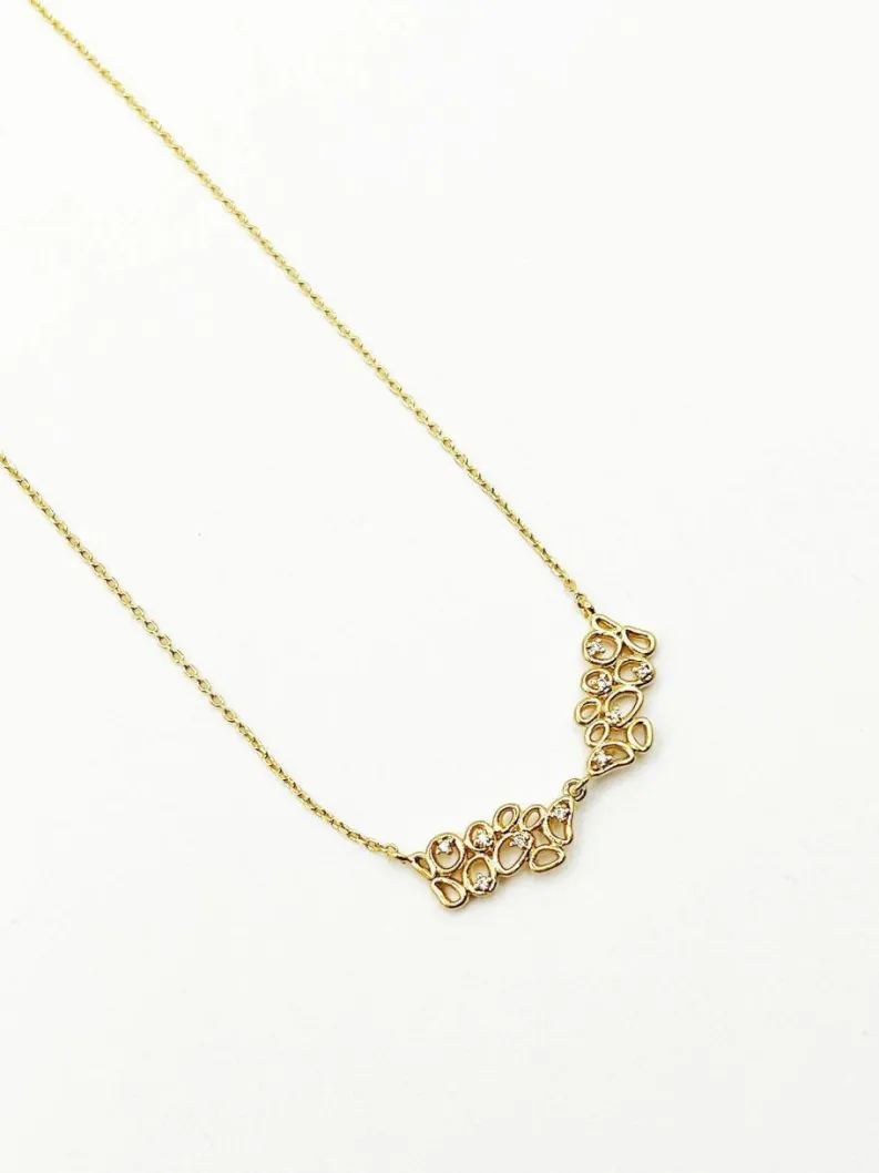 Necklaces*SVNX Double Collar Necklace in Gold Silver