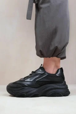 Trainers*Where's That From Downtown' Chunky Sole Trainer Black