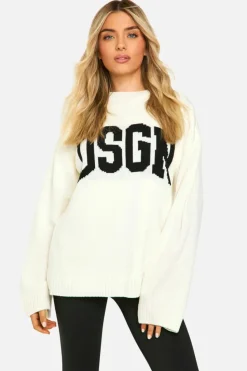 Jumpers|Dsgn Studio*boohoo DSGN Crew Neck Knitted Jumper ecru