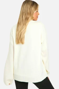 Jumpers|Dsgn Studio*boohoo DSGN Crew Neck Knitted Jumper ecru
