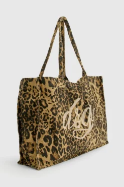 Handbags|Tote Bags*boohoo DSGN Denim Shopper Bag leopard