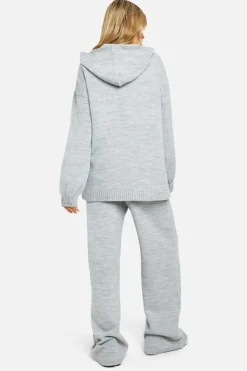 Knitted Co-Ords|Dsgn Studio*boohoo DSGN Oversized Hoody And Wide Leg Trouser Tracksuit bottle green