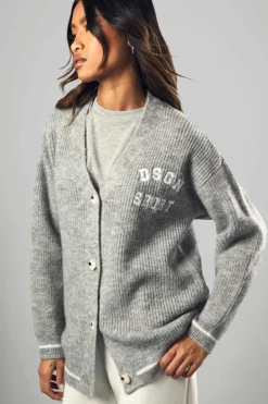 Cardigans|Dsgn Studio*boohoo DSGN Sport Knitted Cardigan mid grey