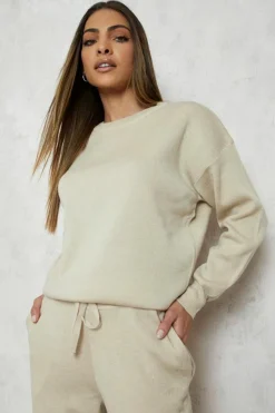 Knitted Co-Ords|Joggers*boohoo Knitted Tracksuit ecru