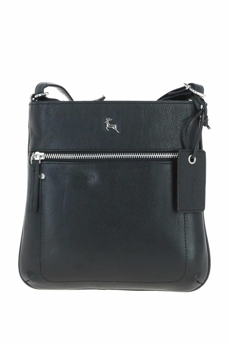 Handbags|Cross-Body Bags*Ashwood Leather Edinburgh' Real Leather Crossbody Bag Black
