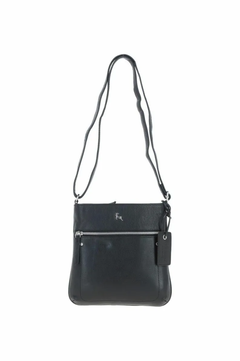 Handbags|Cross-Body Bags*Ashwood Leather Edinburgh' Real Leather Crossbody Bag Black