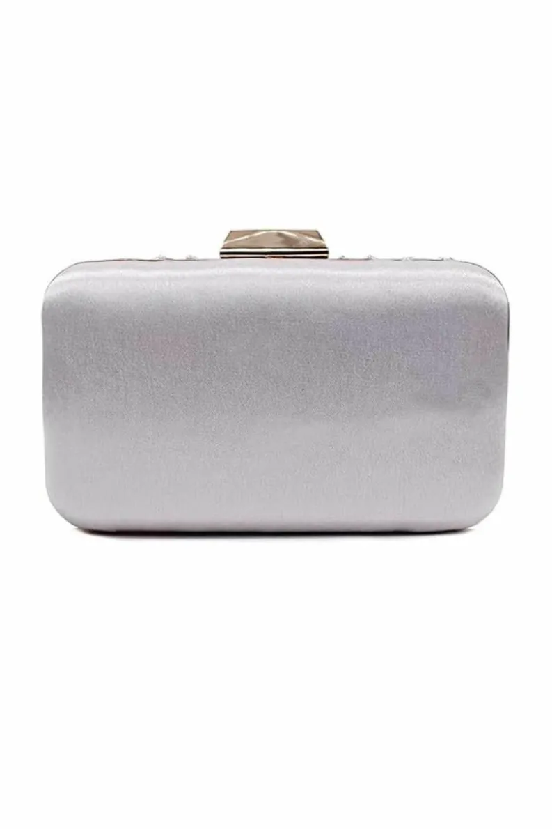 Clutch Bags*Kitise Elegant Embroidered Evening clutch Clutch Bag Silver