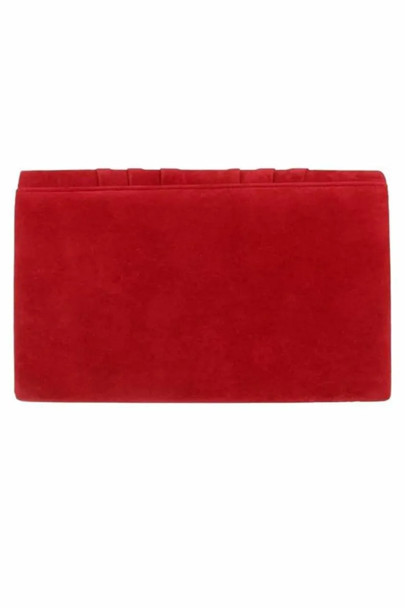 Handbags|Clutch Bags*Kitise Elegant Faux Suede Pleated V Shape Evening Clutch Bag Black
