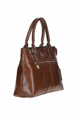 Shoulder Bags*Ashwood Leather Elegant Real Leather Handbag X Shoulder Bag Tan