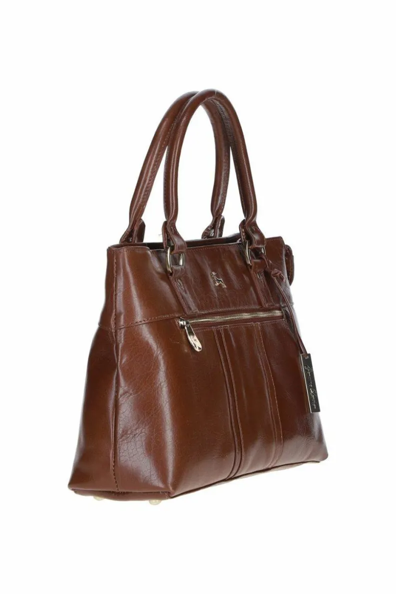 Shoulder Bags*Ashwood Leather Elegant Real Leather Handbag X Shoulder Bag Tan