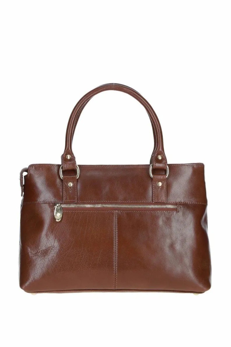 Shoulder Bags*Ashwood Leather Elegant Real Leather Handbag X Shoulder Bag Tan