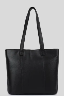 Shoulder Bags|Handbags*Ashwood Leather Elegante Firenze' Real Leather Tote Bag Black