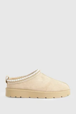 Cosy Boots|All Boots*boohoo Embroidered Cosy Mules sand