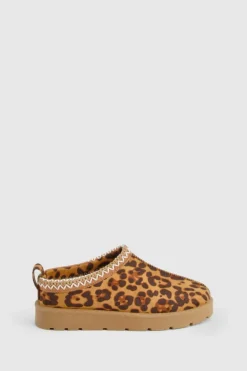 Cosy Boots|All Boots*boohoo Embroidered Cosy Mules leopard