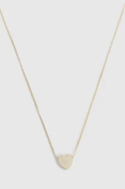 Necklaces*boohoo Enamel Heart Necklace gold