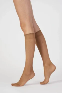 Tights & Socks|Tights & Socks*Pretty Polly Everyday 15 Denier Knee Highs 3 Pair Pack - Natural