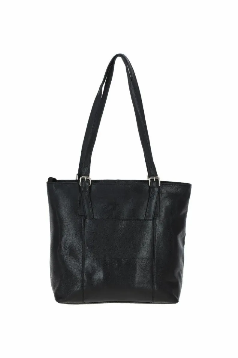 Shoulder Bags|Handbags*Ashwood Leather Evie' Classic Real Leather Tote Bag Black