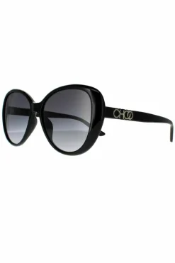 Sunglasses*Jimmy Choo Fashion Dark Grey Gradient Sunglasses Black