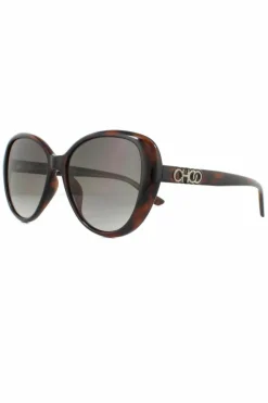 Sunglasses*Jimmy Choo Fashion Dark Havana Gradient Sunglasses Brown