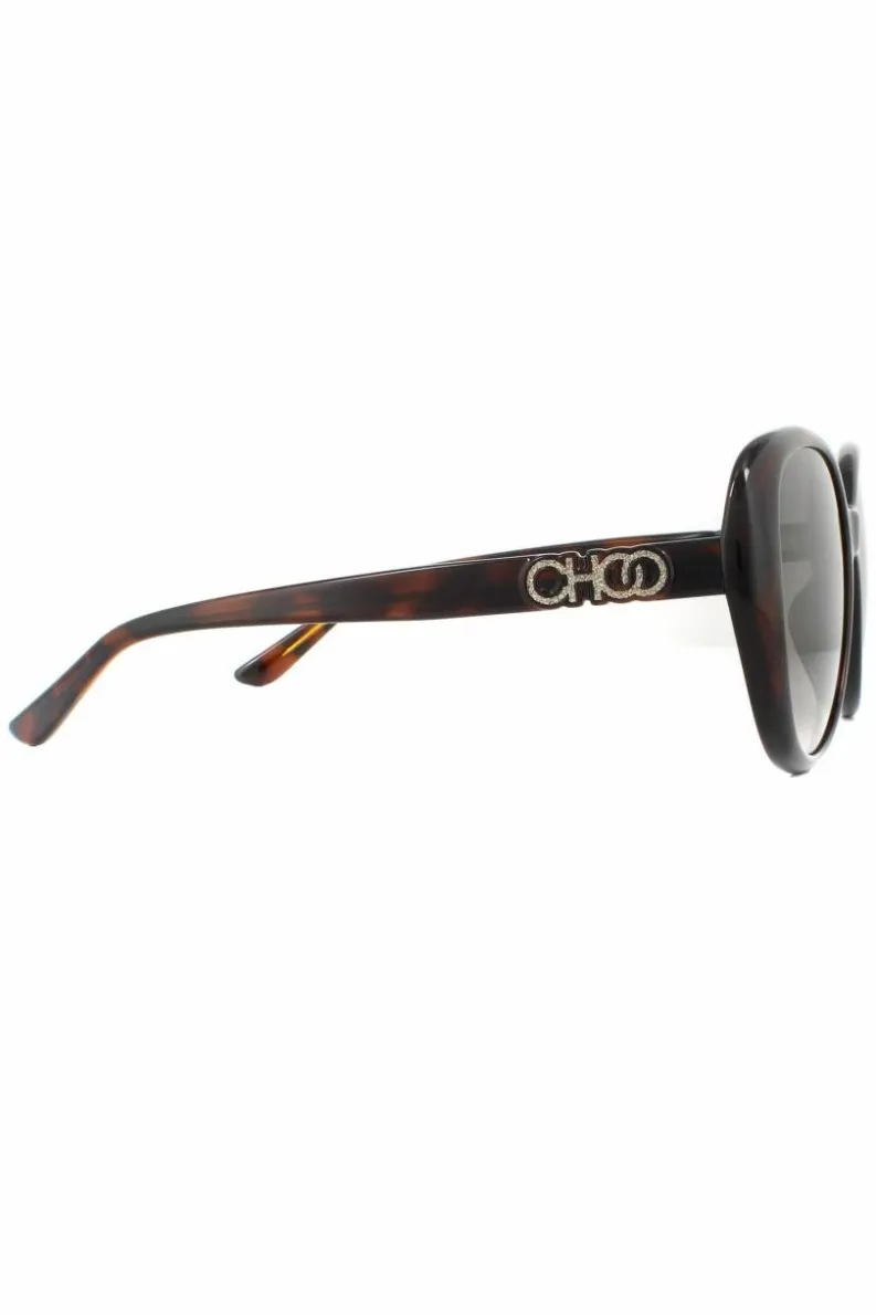 Sunglasses*Jimmy Choo Fashion Dark Havana Gradient Sunglasses Brown