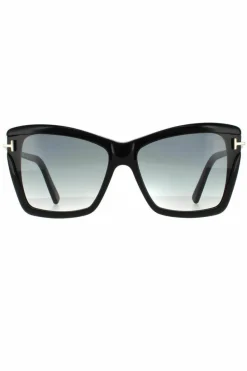 Sunglasses*Tom Ford Fashion Shiny Smoke Gradient Black