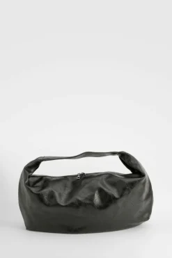 Handbags|Tote Bags*boohoo Faux Leather Slouchy Tote Bag black