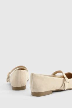 Ballet Flats|Flats*boohoo Faux Suede Ballet Flats beige
