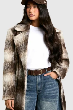Belts*boohoo Faux Suede Chunky Gold Buckle Boyfriend Belt chocolate