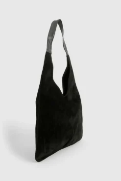 Shoulder Bags|Handbags*boohoo Faux Suede Oversized Tote Bag black
