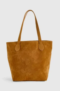 Shoulder Bags|Handbags*boohoo Faux Suede Shopper Tote Bag tan