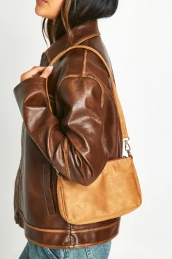 Shoulder Bags|Handbags*boohoo Faux Suede Shoulder Bag tan