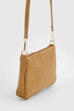 Shoulder Bags|Handbags*boohoo Faux Suede Shoulder Bag tan