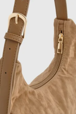 Handbags*boohoo Faux Suede Slouchy Grab Bag mocha