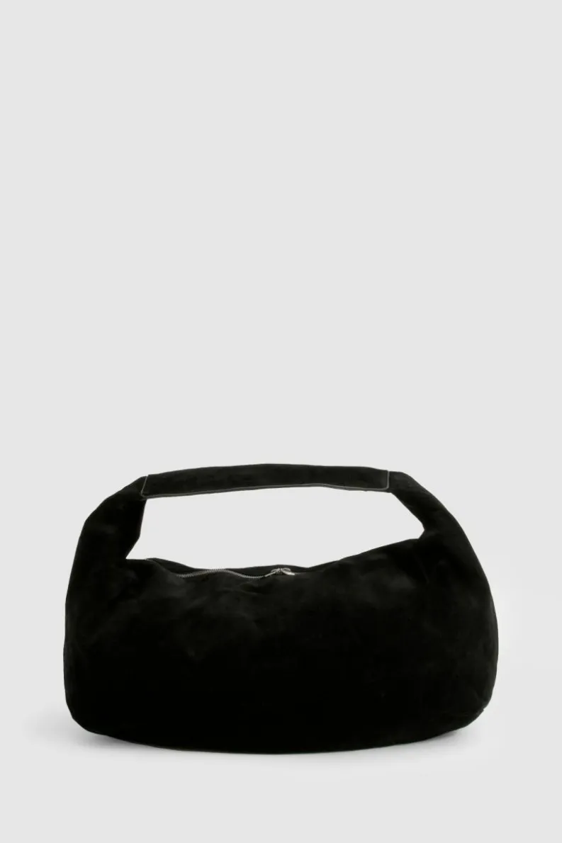 Shoulder Bags|Handbags*boohoo Faux Suede Slouchy Shoulder Bag black