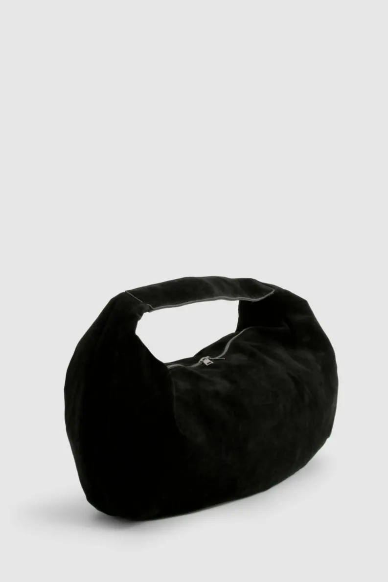 Shoulder Bags|Handbags*boohoo Faux Suede Slouchy Shoulder Bag black