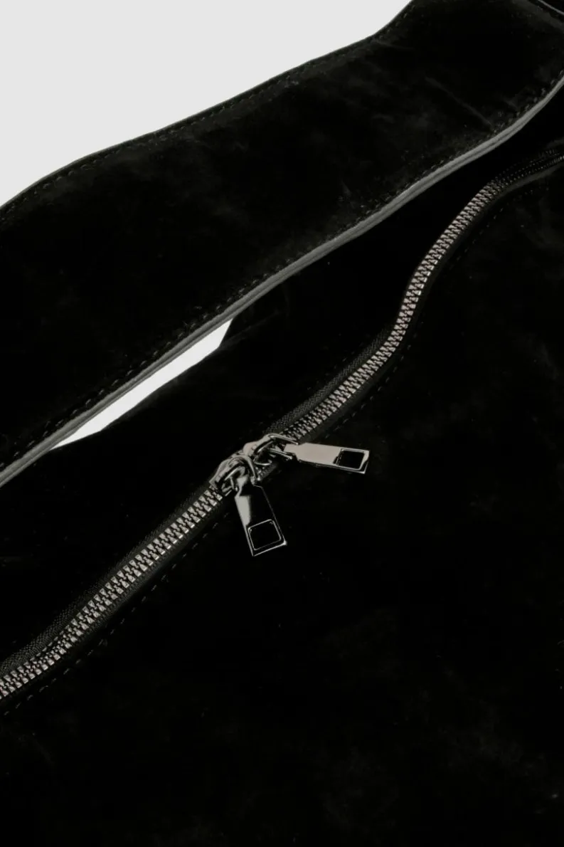 Shoulder Bags|Handbags*boohoo Faux Suede Slouchy Shoulder Bag black