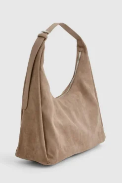 Shoulder Bags|Handbags*boohoo Faux Suede Slouchy Shoulder Bag taupe