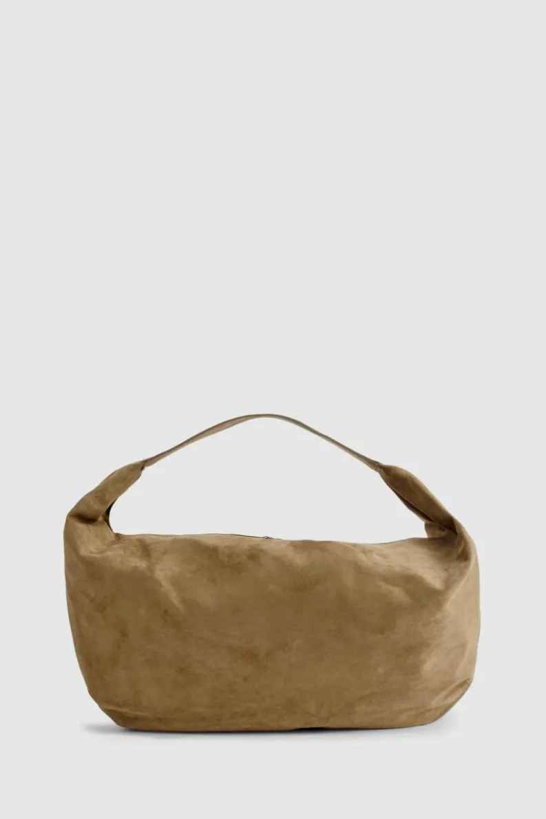 Shoulder Bags|Handbags*boohoo Faux Suede Slouchy Shoulder Bag khaki
