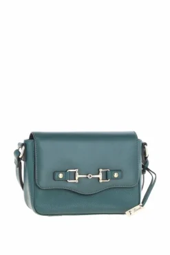 Cross-Body Bags*Ashwood Leather Flap Over Real Leather Crossbody Bag Green