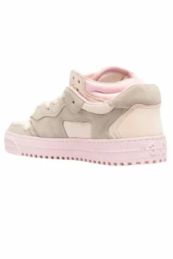Trainers*Off-White Floating Arrow Low-Top Leather Sneakers Pink