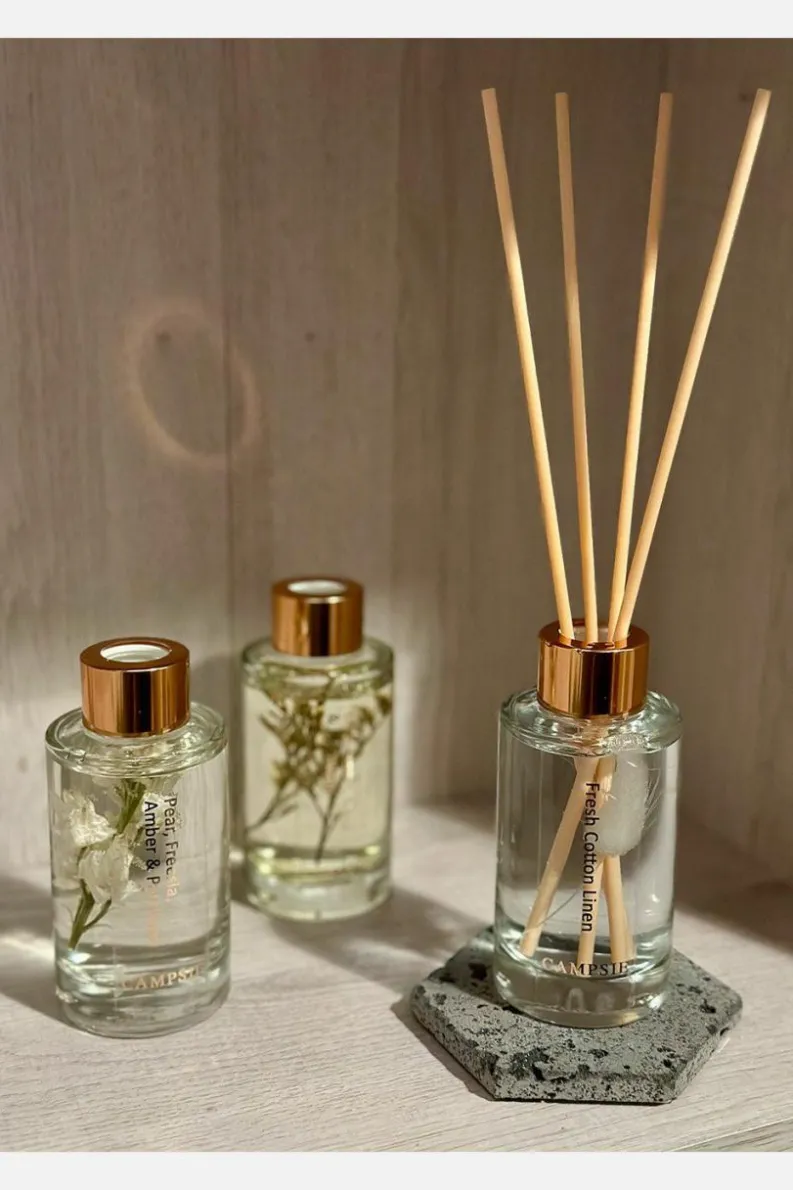 Candles & Diffusers|Candles*CAMPSIE Candles ‘Fresh Cotton Linen’ Reed Diffuser White