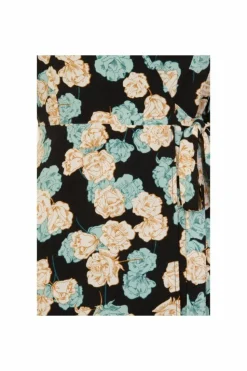Wrap Dresses*Girls On Film Frill Detail Wrap Dress Black