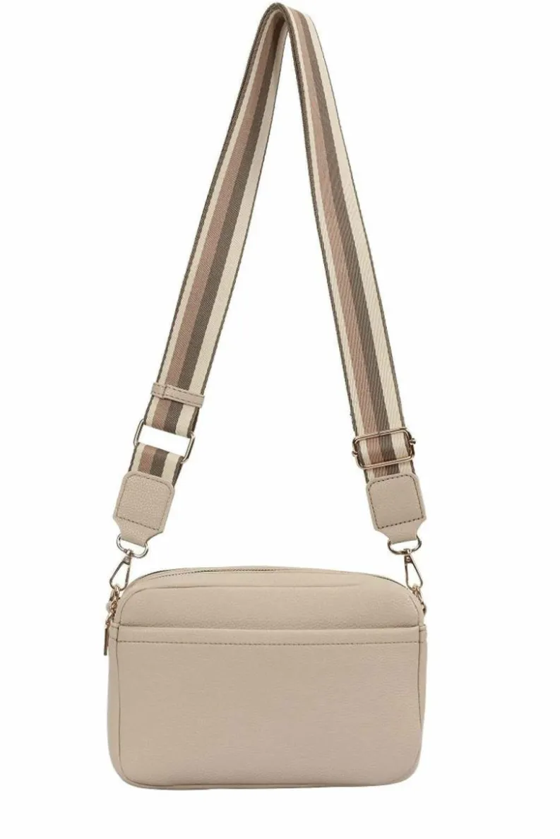 Cross-Body Bags|Handbags*Kitise Front Pocket Double Compartments Camera Crossbody Bag With Canvas Strap Beige