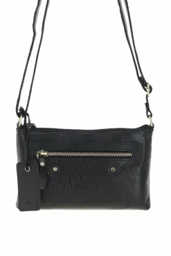 Cross-Body Bags*Ashwood Leather Genuine Leather Crossbody Bag Black
